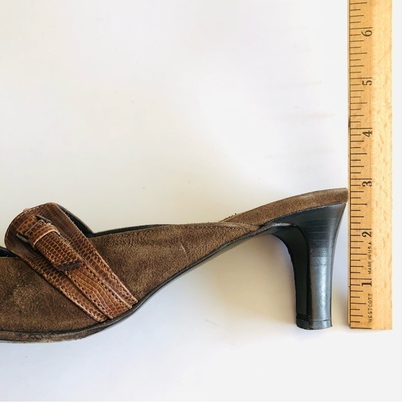 Via Spiga Suede Mary Jane Mules - Picture 14 of 15